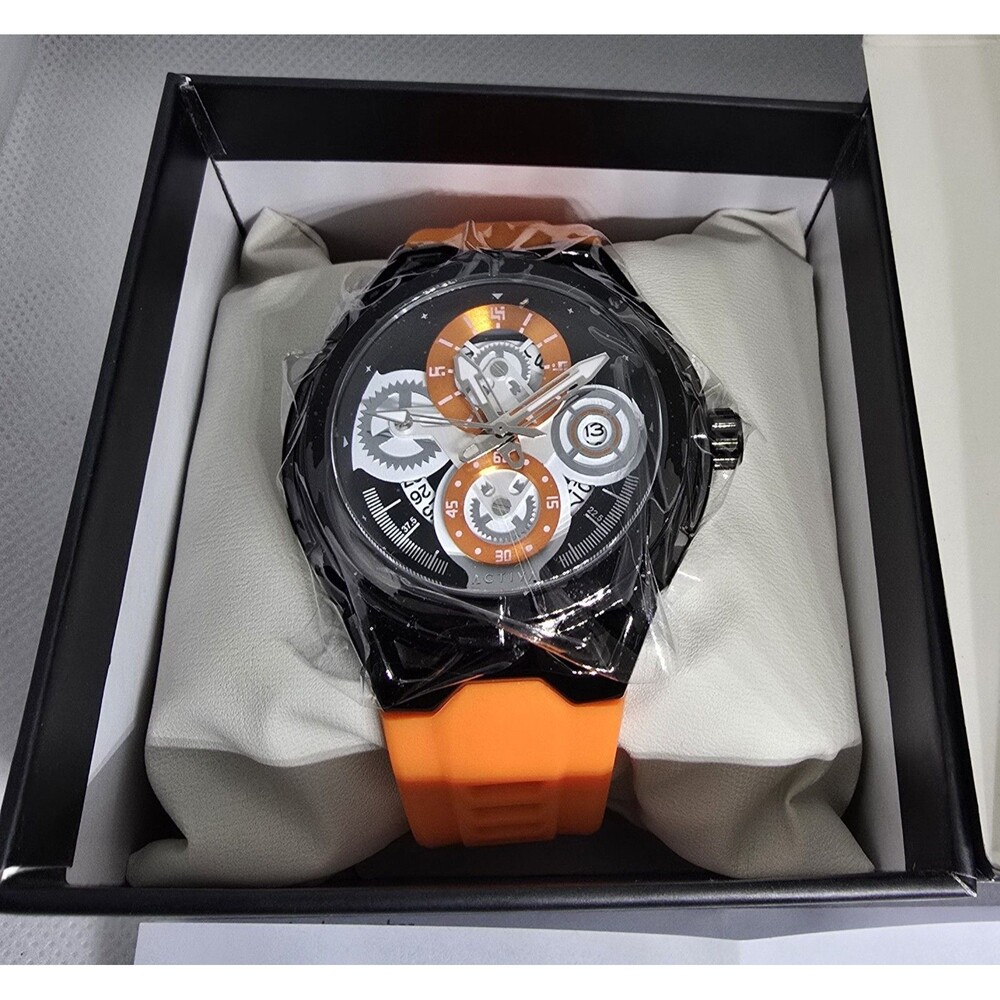 Activa Drift X Invicta Men's Watch 44mm Orange ACW9349-001 New In Box - Picture 3 of 6